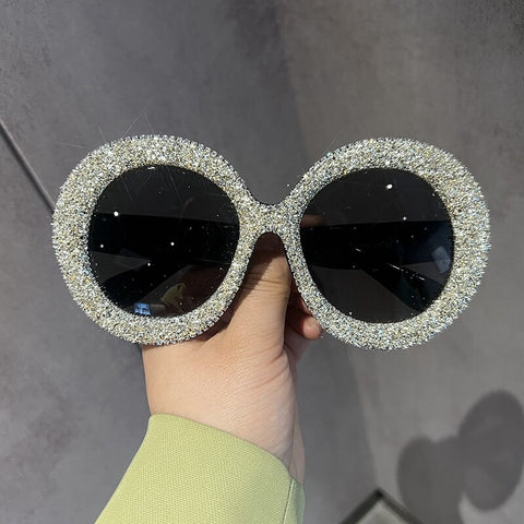 Glitter Trimmed Oversized Glasses | Bling Eyewear | Fashion Glasses