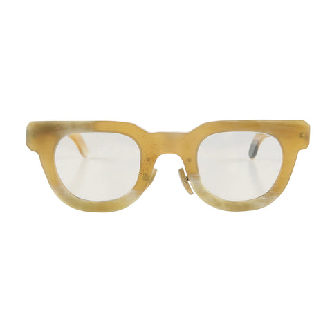 Square Frame Glasses | Genuine Natural Horn Glasses | Anti Blue Light Blocking