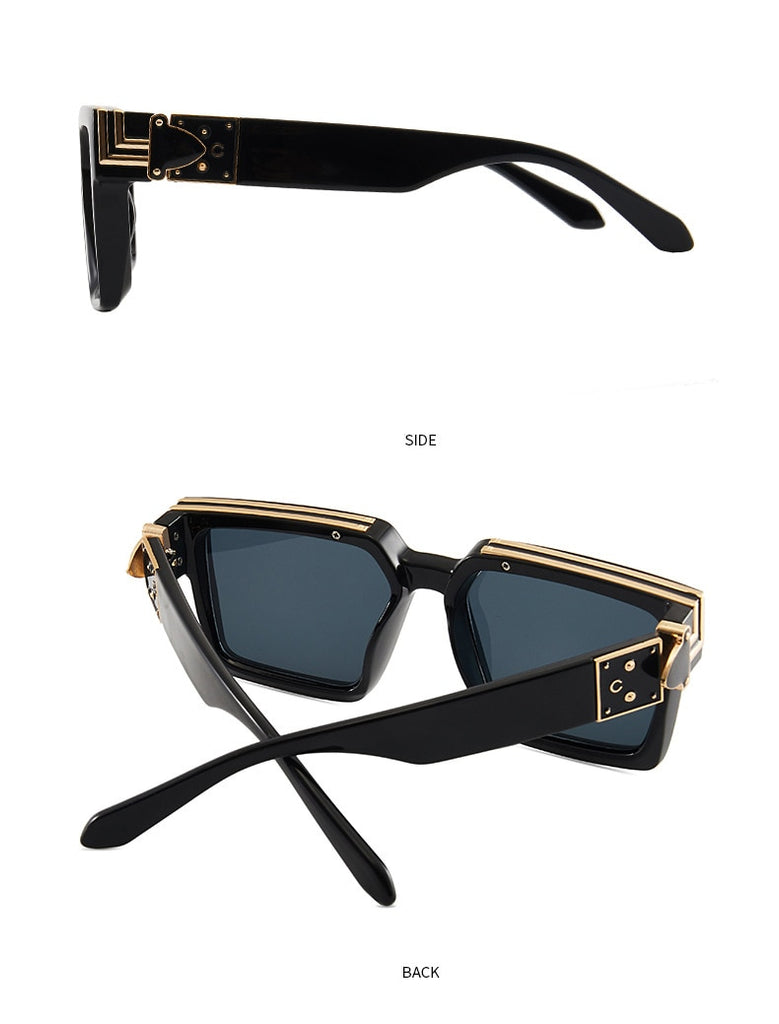 Louis Vuitton Black Z1165W 1.1 Millionaires Square Sunglasses Louis Vuitton